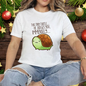 This Tiny Turtle He Judges You Immensely Tee Shirt