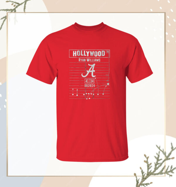 Alabama Football Ryan Williams Hollywood Ending Play Diagram Shirt