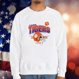 Clemson Football Helmet Grid T-Shirt