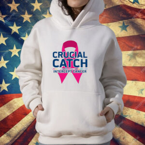 Crucial Catch Intercept Cancer Pink Ribbon T-Shirt