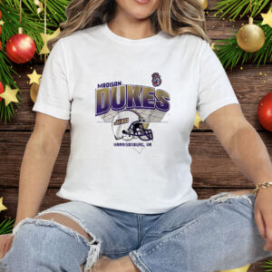 JMU Football Helmet Grid Tee Shirt