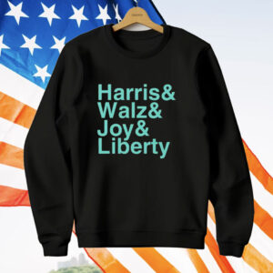 Kamala Harris And Walz And Joy And Liberty T-Shirt