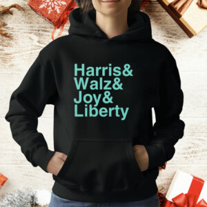 Kamala Harris And Walz And Joy And Liberty T-Shirt