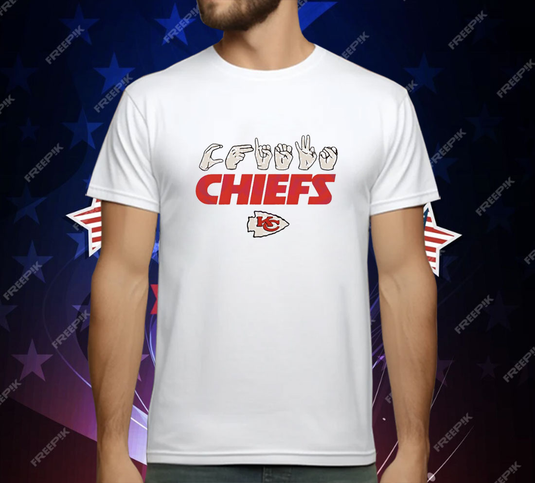 Love sign Kansas City Chiefs football logo
