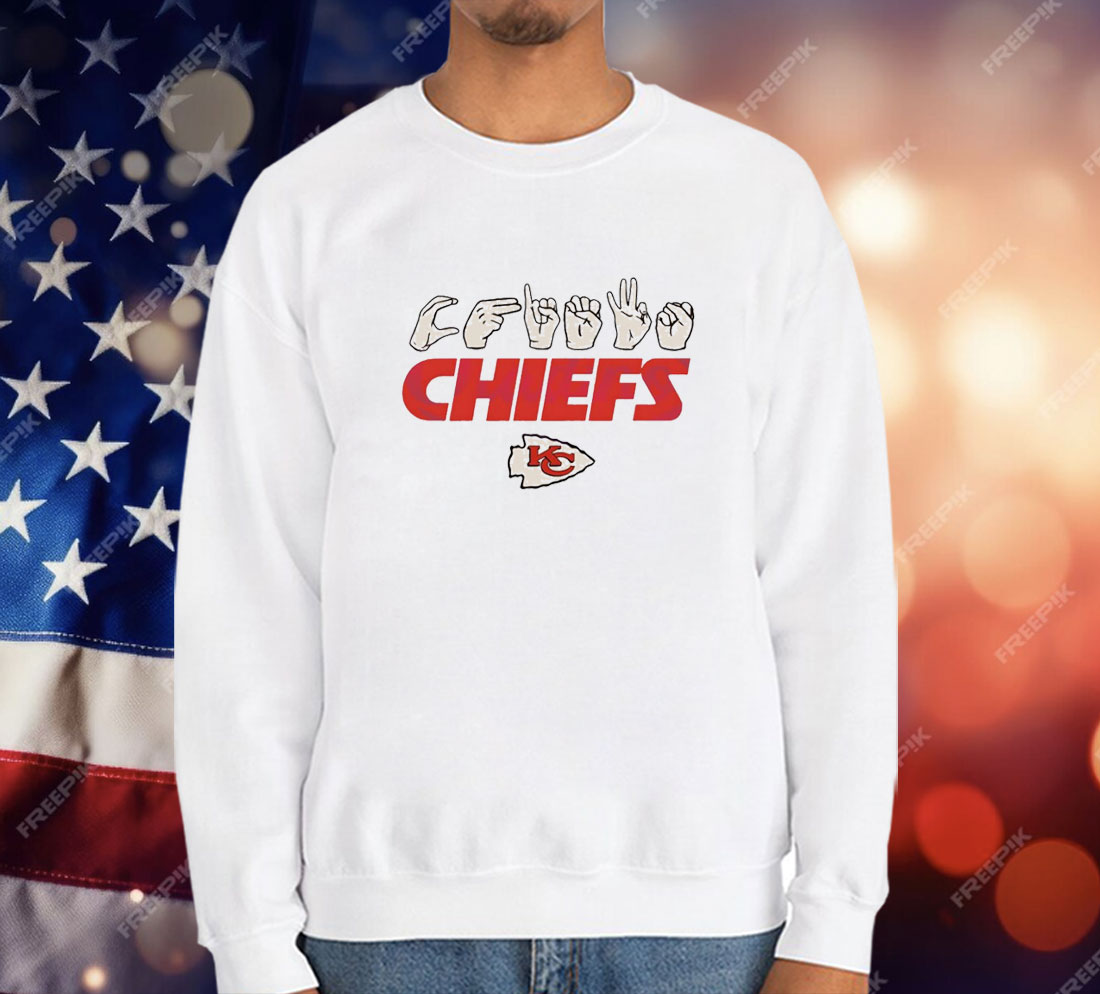 Love sign Kansas City Chiefs football logo