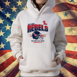 Ole Miss Football Helmet Grid T-Shirt