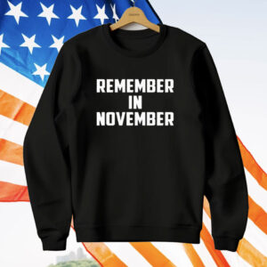 Remember In November Hurricane Helene Relief Efforts T-Shirt