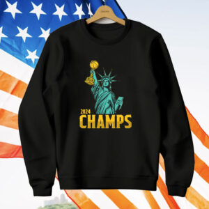 Statue Of Liberty New York Liberty 2024 WNBA Champs T-Shirt