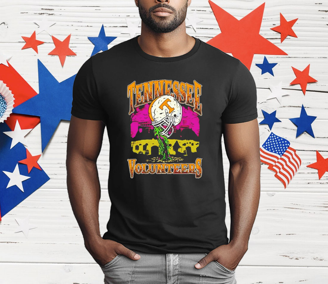 Tennessee Volunteers Halloween football helmet T-Shirt