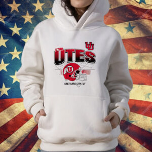 Utah Football Helmet Grid T-Shirt