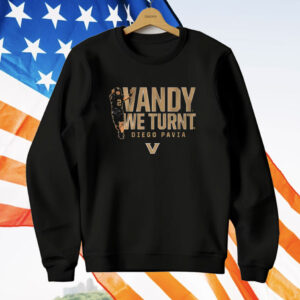 Vanderbilt Football Diego Pavia Vandy We Turnt T-Shirt