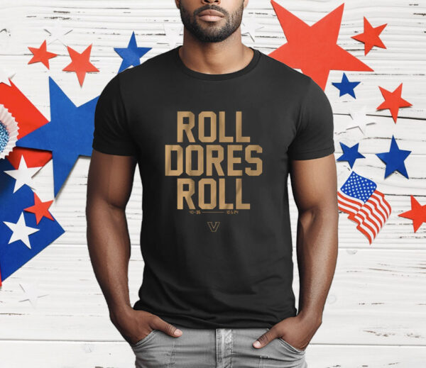 Vanderbilt Football Roll Dores Roll T-Shirt