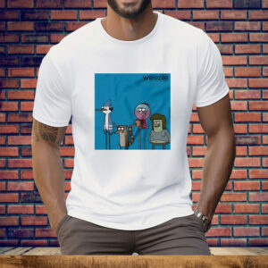 Weezer The Regular Show Mordecai and The Rigbys vintage Tee Shirt