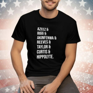 Azeez Rigg Akinfenwa Reeves Taylor Curtis Hippolyte Tee Shirt