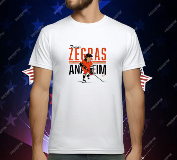 Trevor Zegras Center Ice Caricature T-Shirt