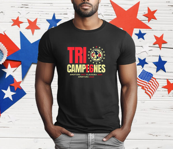 Club America Tri Champions Apertura 2024 T-Shirt