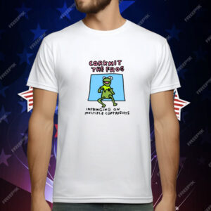 Corkmit The Frog Infringing On Multiple Copyrights T-Shirt