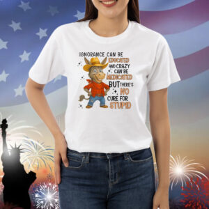 Ignorance Can Be Educated And Crazy Can Be Medicated But There’s No Cure For Stupid Shirt
