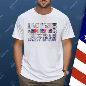 4th of July America Red White & Blue 1776 Shirt