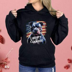 American Pitbull Terrier USA Flag Patriotic 4th of July Dog Shirt