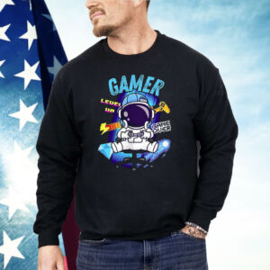 Astronaut Gamer level Up Game Over Shirt