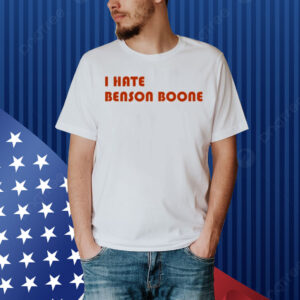 Benson Boone Wearing I Hate Benson Boone Shirt