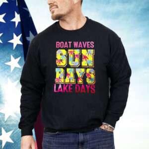 Boat Waves Sun Rays lake Days Shirt