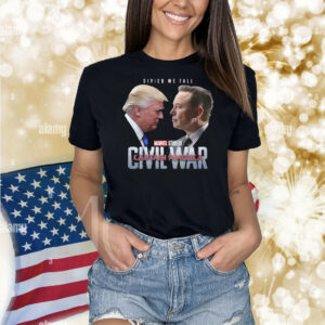 Captain America Civil War Trump Vs Elon Shirt