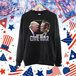 Captain America Civil War Trump Vs Elon Shirt