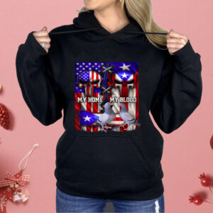 Cuban Americans My Home My Blood Racing Pigeons Shirt