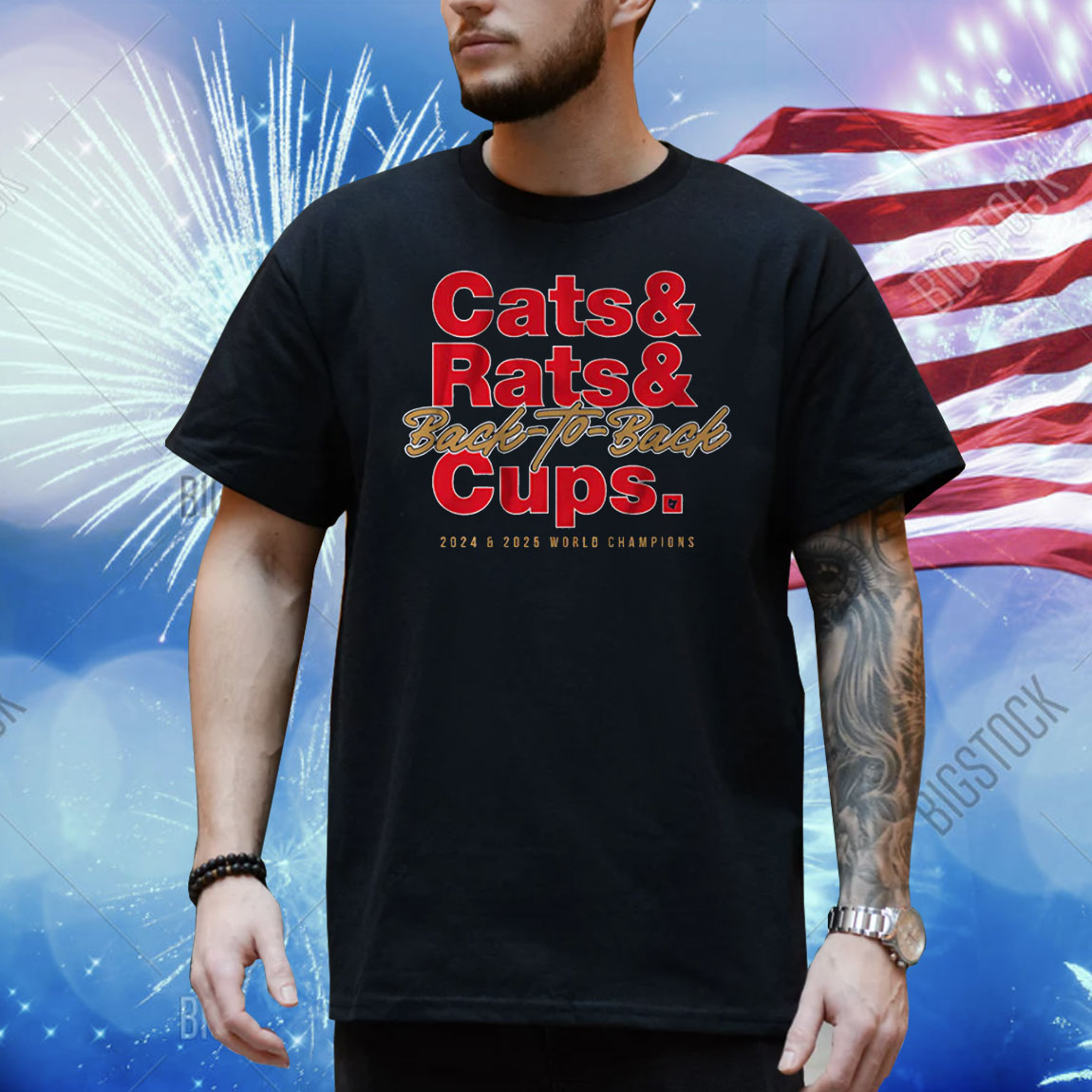 Florida Hockey Cats & Rats & Back-to-Back Cups Shirt