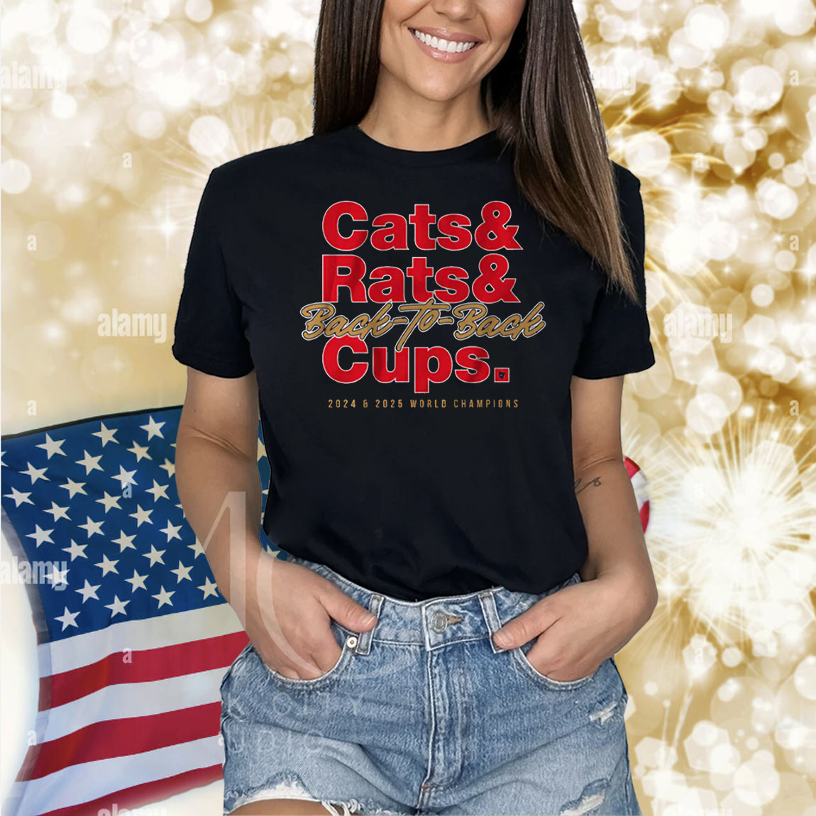 Florida Hockey Cats & Rats & Back-to-Back Cups Shirt