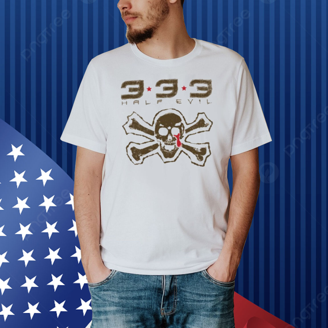 Half Evil Pirate Sport Shirt