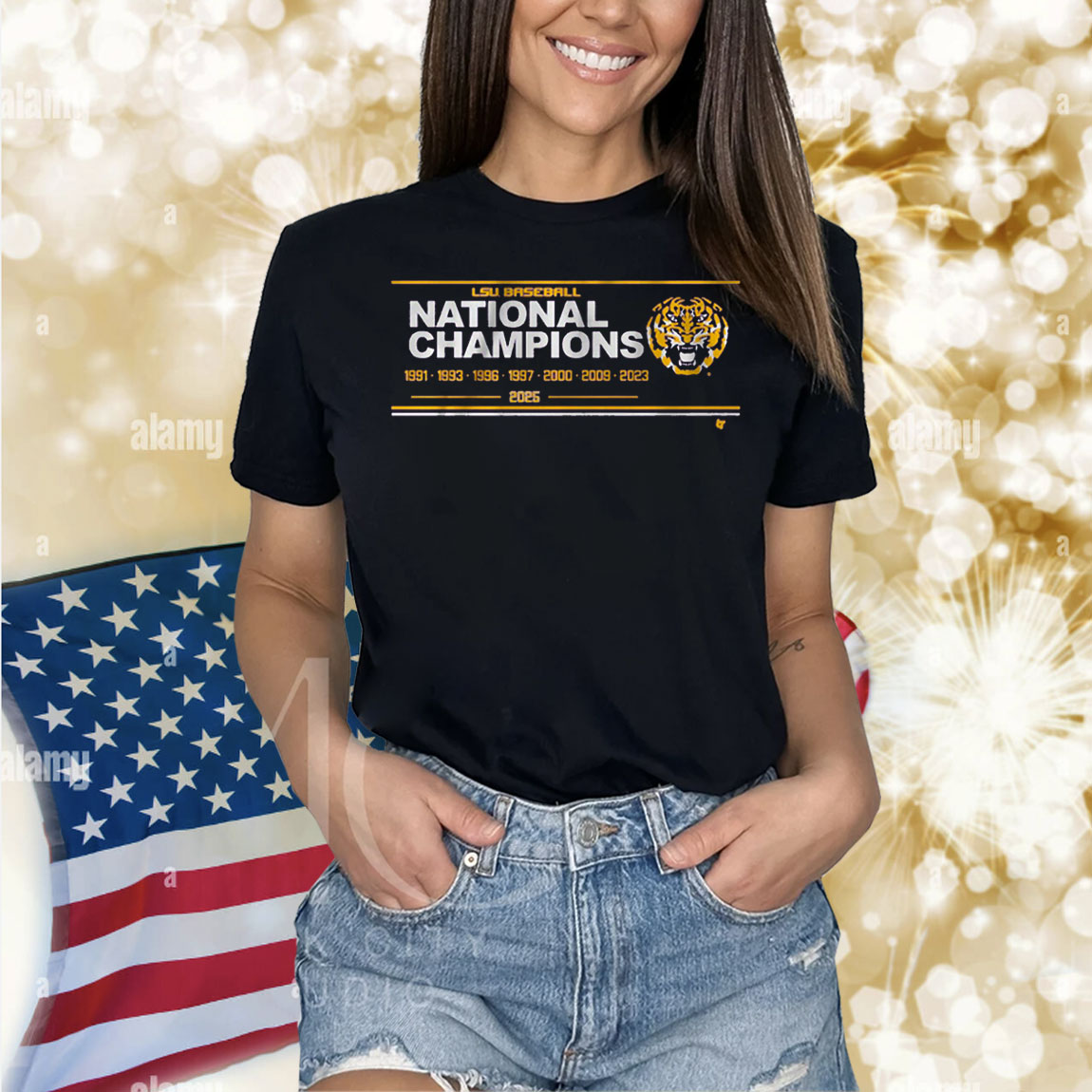 LSU Baseball 8x National Champions Sign Shirt