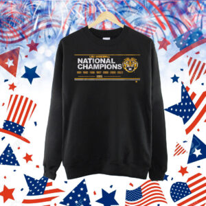 LSU Baseball 8x National Champions Sign Shirt