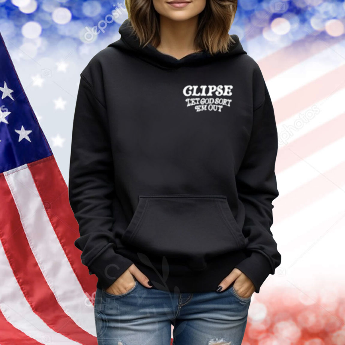 Limted Verdy X Clipse Let God Sort Em Out Shirt