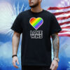 Love Wins Pride Rainbow Heart Shirt