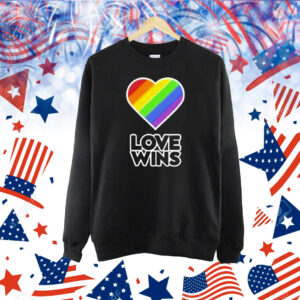 Love Wins Pride Rainbow Heart Shirt