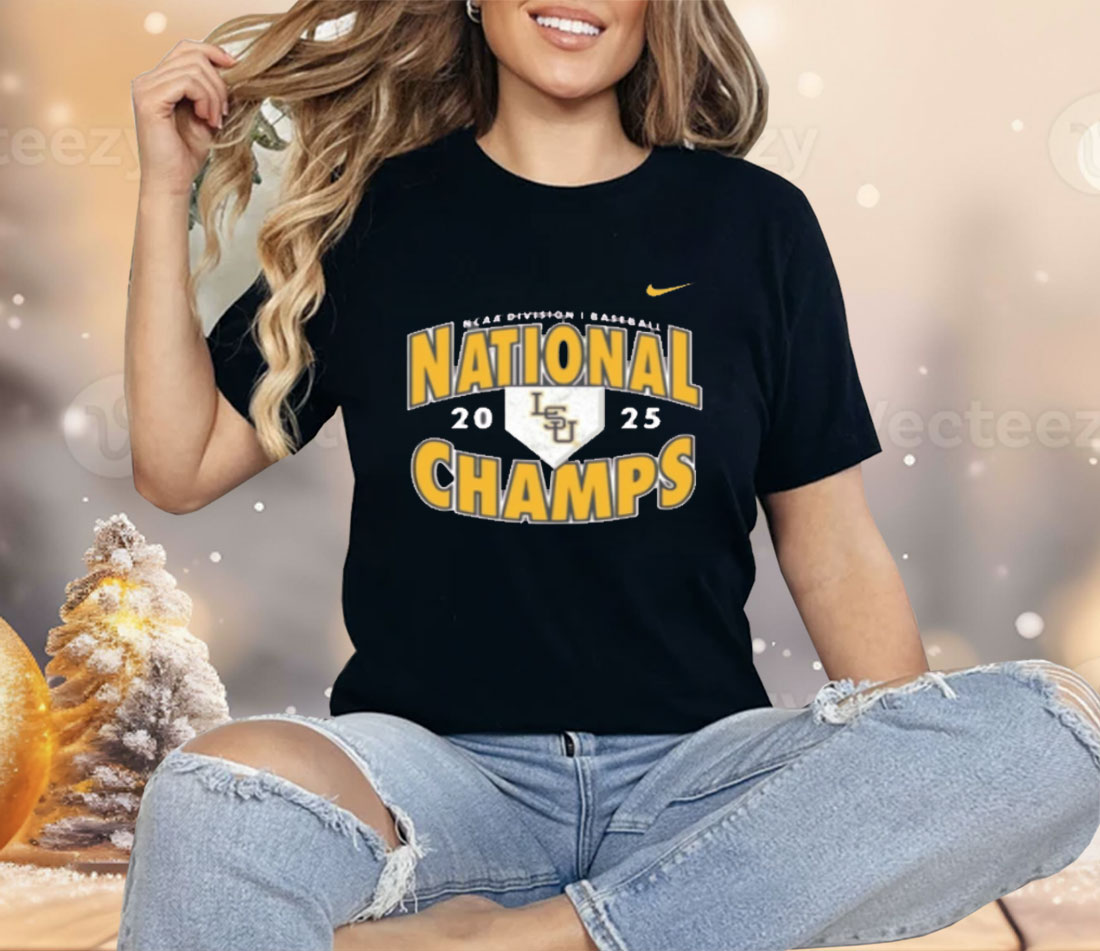 Lsu Tigers Nike 2025 Baseball National Champions Shirt