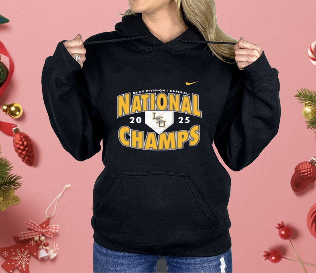 Lsu Tigers Nike 2025 Baseball National Champions Shirt