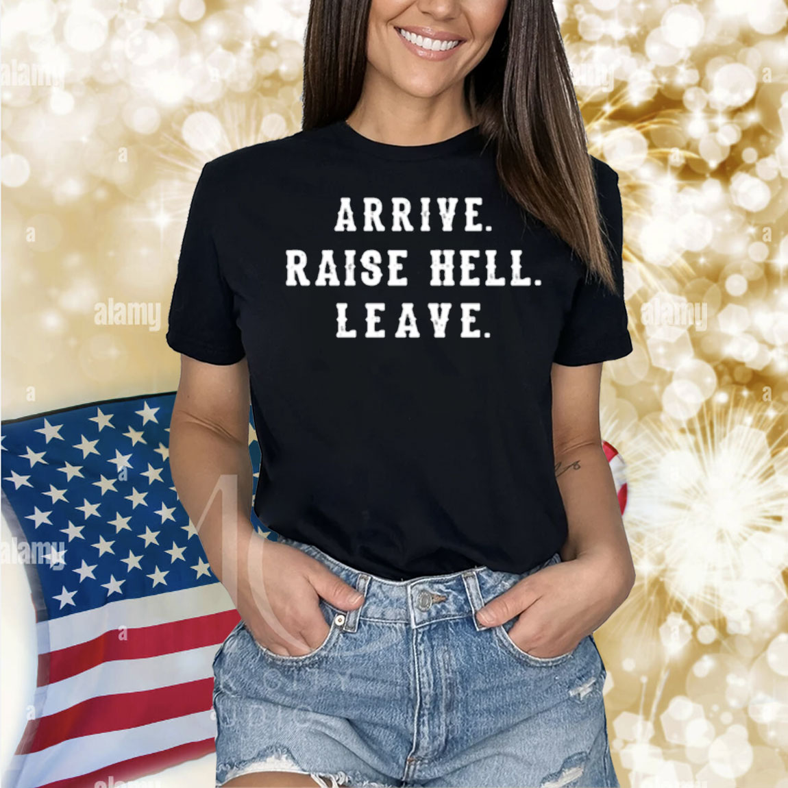 Nascarcasm Dale Earnhardt Jr Wearing Arrive Raise Hell Leave Shirt