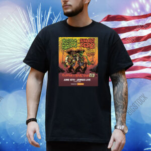 Official Voodoo Glow Skulls & Authority Zero Jun 18 2025 Jannus Live Cowboy Skeleton Shirt