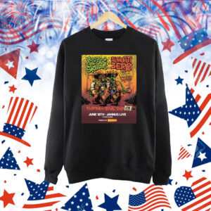 Official Voodoo Glow Skulls & Authority Zero Jun 18 2025 Jannus Live Cowboy Skeleton Shirt