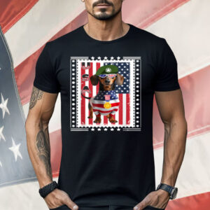 Patriotic Dachshund American Flag 4th Of July Shirt