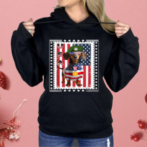 Patriotic Dachshund American Flag 4th Of July Shirt
