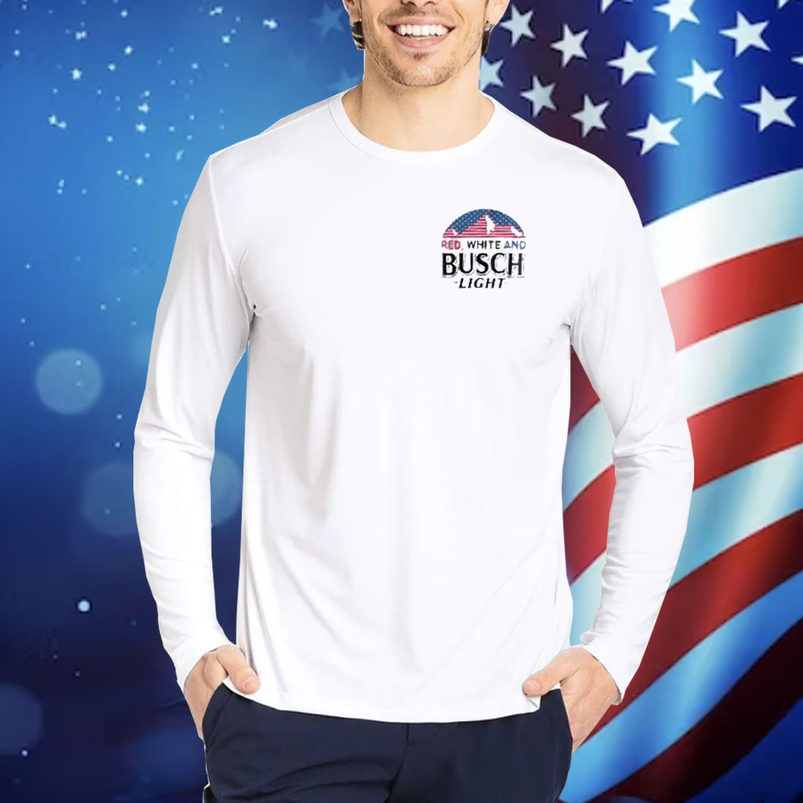Red White And Busch Light Trump Hotter Than A Hoochie Coochie Shirt