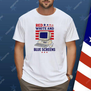Red White And Blue Screens Shirt