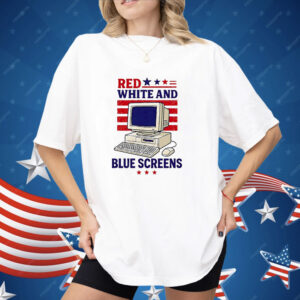 Red White And Blue Screens Shirt