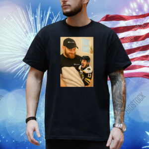 Sam Bennett Holding A Crying Marchand Shirt