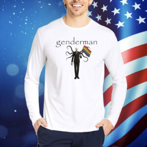 Slenderman Genderman Pride Flag Shirt